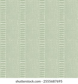 Abstract geometric textured stripe fabric pattern. Pattern can be used for wallpaper, cover, textile surface textures. Vector linen texture on olive green background.