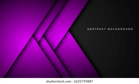 Abstrakter geometrischer, sich überlappender Hintergrund für Grafikdesign. Vektor EPS10