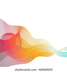 Abstract geometric thin lines background. Unique illustration for t-shirts, banners, flyers and other types of business design. Vector illustration