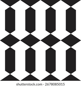 Padrão de telha geométrica abstrata para design de piso e parede