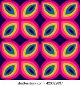 Abstract geometric tiled design seamless pattern. blue website background in modern pop art style background