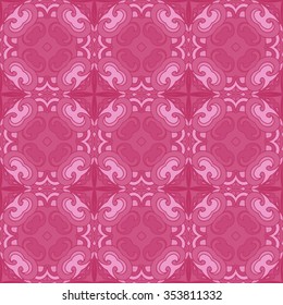 abstract geometric  tiled pink pattern vector holiday background. 