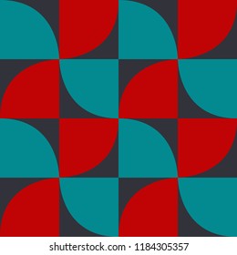 Abstract geometric tiles. Decorative graphic pattern. Seamless retro style background