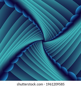 Abstract geometric transformed shapes background