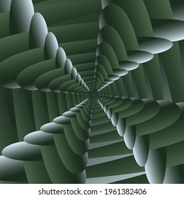 Abstract geometric transformed shapes background