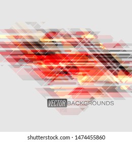 Abstract geometric translucent colors on a gray vector wallpaper backgrounds
