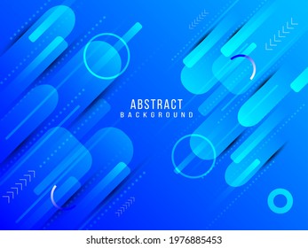 Abstract geometric transparent blue pattern with lines modern pattern background vector