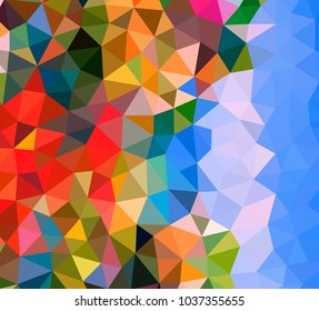 Abstract geometric triangle background, art, artistic, bright, colorful, design