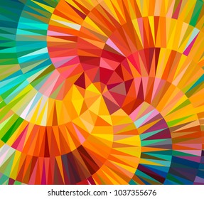 Abstract geometric triangle background, art, artistic, bright, colorful, design