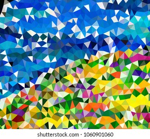Abstract geometric triangle background, art, artistic, bright, colorful, design