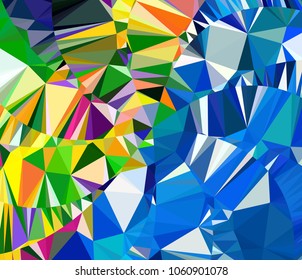 Abstract geometric triangle background, art, artistic, bright, colorful, design