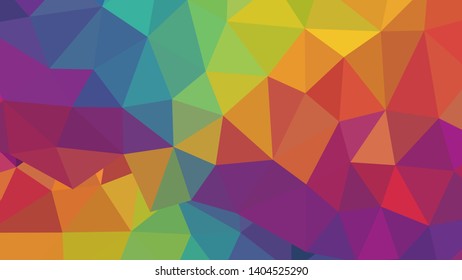 Abstract geometric triangle background, art, artistic, bright, colorful, design. Mosaic, color background. Mosaic texture. The effect of stained glass. EPS 10 Vector