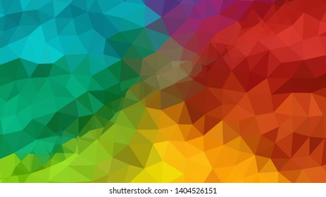 Abstract geometric triangle background, art, artistic, bright, colorful, design. Mosaic, color background. Mosaic texture. The effect of stained glass. EPS 10 Vector