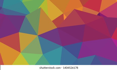 Abstract geometric triangle background, art, artistic, bright, colorful, design. Mosaic, color background. Mosaic texture. The effect of stained glass. EPS 10 Vector