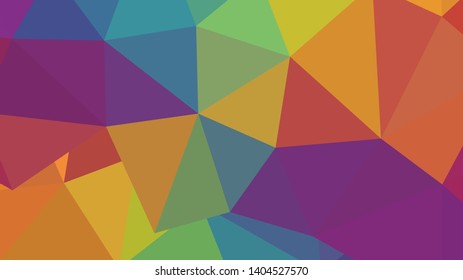 Abstract geometric triangle background, art, artistic, bright, colorful, design. Mosaic, color background. Mosaic texture. The effect of stained glass. EPS 10 Vector