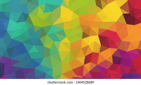 Abstract geometric triangle background, art, artistic, bright, colorful, design. Mosaic, color background. Mosaic texture. The effect of stained glass. EPS 10 Vector