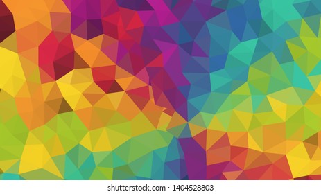 Abstract geometric triangle background, art, artistic, bright, colorful, design. Mosaic, color background. Mosaic texture. The effect of stained glass. EPS 10 Vector