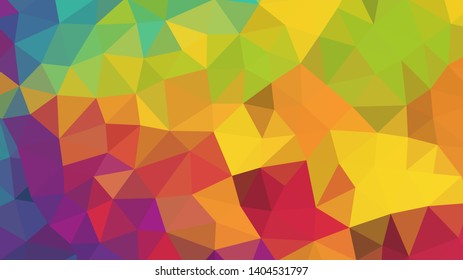 Abstract geometric triangle background, art, artistic, bright, colorful, design. Mosaic, color background. Mosaic texture. The effect of stained glass. EPS 10 Vector
