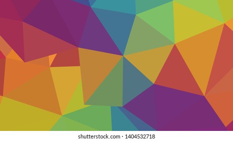 Abstract geometric triangle background, art, artistic, bright, colorful, design. Mosaic, color background. Mosaic texture. The effect of stained glass. EPS 10 Vector