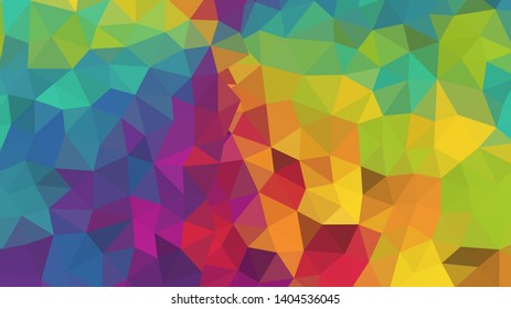 Abstract geometric triangle background, art, artistic, bright, colorful, design. Mosaic, color background. Mosaic texture. The effect of stained glass. EPS 10 Vector