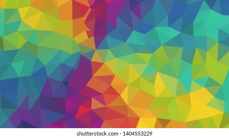 Abstract geometric triangle background, art, artistic, bright, colorful, design. Mosaic, color background. Mosaic texture. The effect of stained glass. EPS 10 Vector