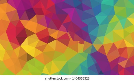Abstract geometric triangle background, art, artistic, bright, colorful, design. Mosaic, color background. Mosaic texture. The effect of stained glass. EPS 10 Vector