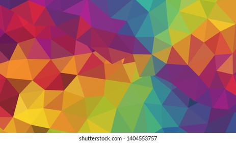 Abstract geometric triangle background, art, artistic, bright, colorful, design. Mosaic, color background. Mosaic texture. The effect of stained glass. EPS 10 Vector