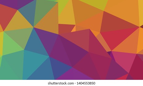 Abstract geometric triangle background, art, artistic, bright, colorful, design. Mosaic, color background. Mosaic texture. The effect of stained glass. EPS 10 Vector