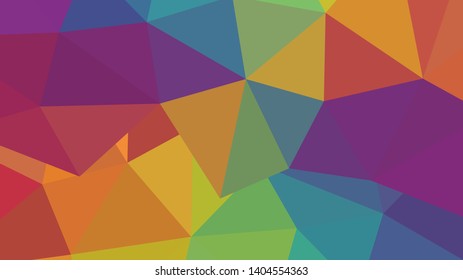 Abstract geometric triangle background, art, artistic, bright, colorful, design. Mosaic, color background. Mosaic texture. The effect of stained glass. EPS 10 Vector