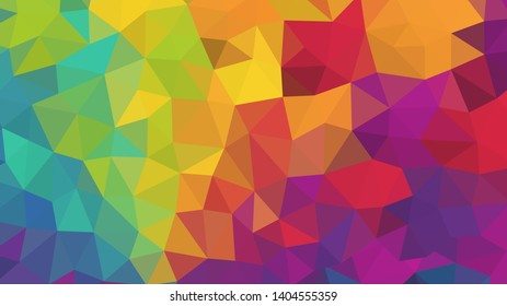 Abstract geometric triangle background, art, artistic, bright, colorful, design. Mosaic, color background. Mosaic texture. The effect of stained glass. EPS 10 Vector