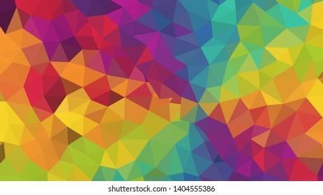 Abstract geometric triangle background, art, artistic, bright, colorful, design. Mosaic, color background. Mosaic texture. The effect of stained glass. EPS 10 Vector