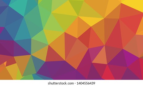 Abstract geometric triangle background, art, artistic, bright, colorful, design. Mosaic, color background. Mosaic texture. The effect of stained glass. EPS 10 Vector
