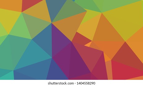 Abstract geometric triangle background, art, artistic, bright, colorful, design. Mosaic, color background. Mosaic texture. The effect of stained glass. EPS 10 Vector