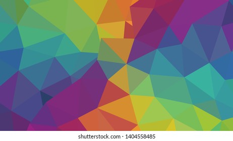 Abstract geometric triangle background, art, artistic, bright, colorful, design. Mosaic, color background. Mosaic texture. The effect of stained glass. EPS 10 Vector