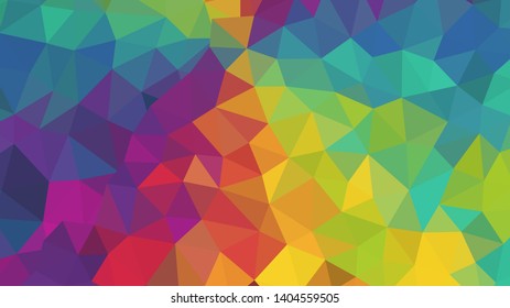 Abstract geometric triangle background, art, artistic, bright, colorful, design. Mosaic, color background. Mosaic texture. The effect of stained glass. EPS 10 Vector