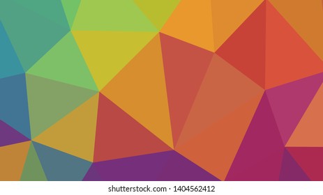 Abstract geometric triangle background, art, artistic, bright, colorful, design. Mosaic, color background. Mosaic texture. The effect of stained glass. EPS 10 Vector