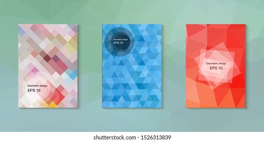 Abstract geometric triangle background, art, artistic, bright, colorful, design. Mosaic, color background. Mosaic texture. The effect of stained glass. EPS 10 Vector