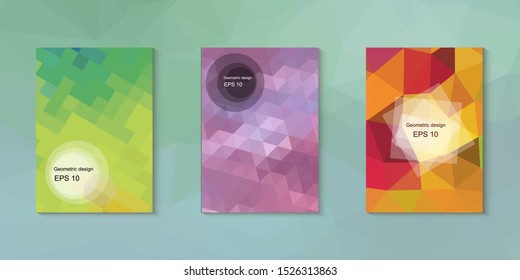 Abstract geometric triangle background, art, artistic, bright, colorful, design. Mosaic, color background. Mosaic texture. The effect of stained glass. EPS 10 Vector