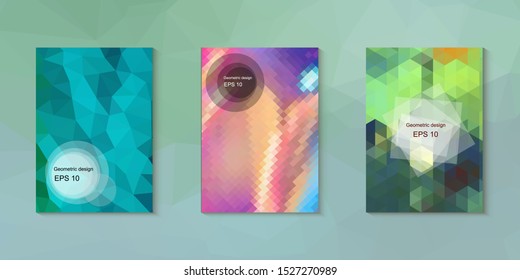 Abstract geometric triangle background, art, artistic, bright, colorful, design. Mosaic, color background. Mosaic texture. The effect of stained glass. EPS 10 Vector
