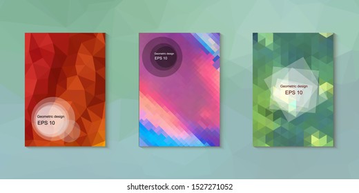 Abstract geometric triangle background, art, artistic, bright, colorful, design. Mosaic, color background. Mosaic texture. The effect of stained glass. EPS 10 Vector