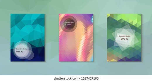 Abstract geometric triangle background, art, artistic, bright, colorful, design. Mosaic, color background. Mosaic texture. The effect of stained glass. EPS 10 Vector