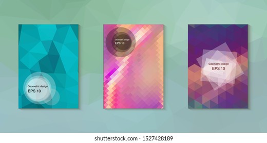Abstract geometric triangle background, art, artistic, bright, colorful, design. Mosaic, color background. Mosaic texture. The effect of stained glass. EPS 10 Vector