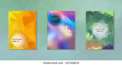 Abstract geometric triangle background, art, artistic, bright, colorful, design. Mosaic, color background. Mosaic texture. The effect of stained glass. EPS 10 Vector