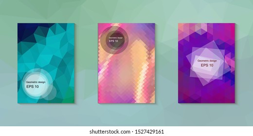 Abstract geometric triangle background, art, artistic, bright, colorful, design. Mosaic, color background. Mosaic texture. The effect of stained glass. EPS 10 Vector