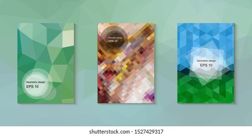 Abstract geometric triangle background, art, artistic, bright, colorful, design. Mosaic, color background. Mosaic texture. The effect of stained glass. EPS 10 Vector