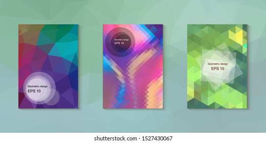 Abstract geometric triangle background, art, artistic, bright, colorful, design. Mosaic, color background. Mosaic texture. The effect of stained glass. EPS 10 Vector