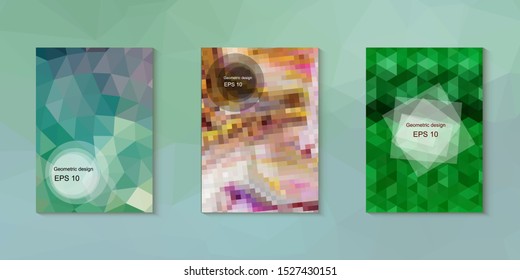 Abstract geometric triangle background, art, artistic, bright, colorful, design. Mosaic, color background. Mosaic texture. The effect of stained glass. EPS 10 Vector