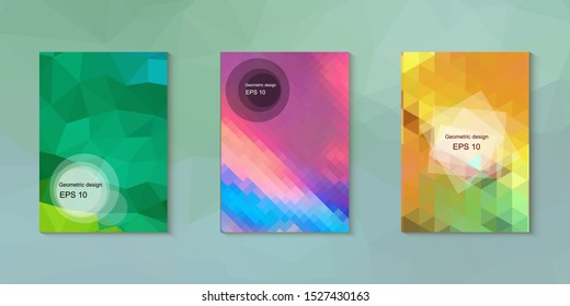 Abstract geometric triangle background, art, artistic, bright, colorful, design. Mosaic, color background. Mosaic texture. The effect of stained glass. EPS 10 Vector