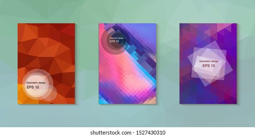Abstract geometric triangle background, art, artistic, bright, colorful, design. Mosaic, color background. Mosaic texture. The effect of stained glass. EPS 10 Vector