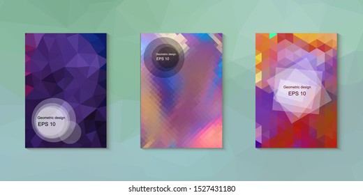 Abstract geometric triangle background, art, artistic, bright, colorful, design. Mosaic, color background. Mosaic texture. The effect of stained glass. EPS 10 Vector
